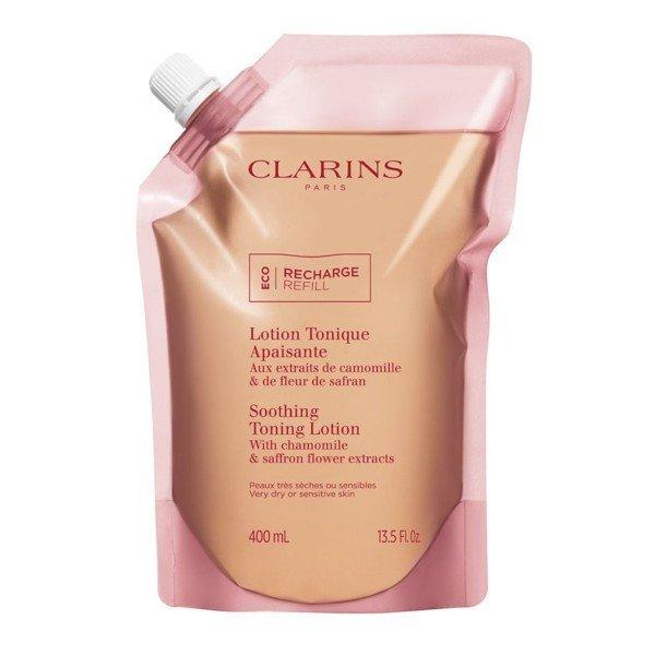 Clarins Nyugtató tonizáló víz nagyon száraz,
érzékeny bőrre (Soothing Toning Lotion) 400 ml -
utántöltő