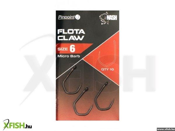 Nash Flota Claw Size 12 Micro Barbed Bojlis Horog Mikro Szakállas