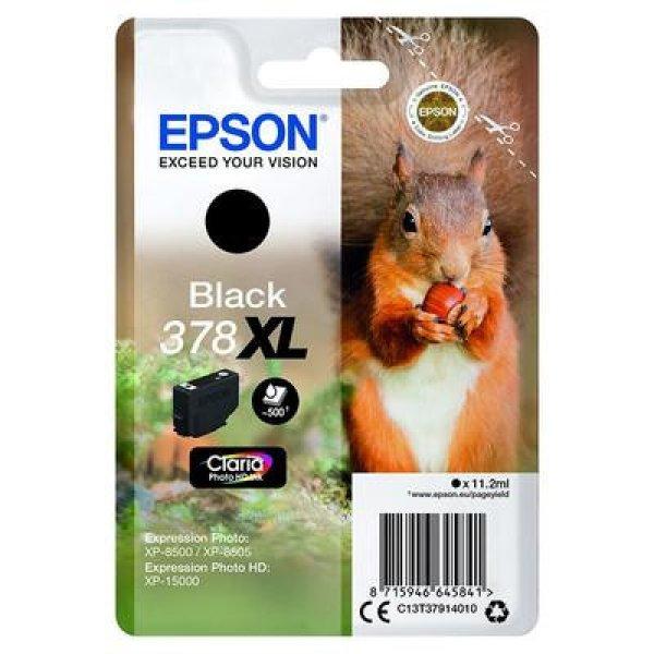 EPSON T3791 (378XL) fekete EREDETI tintapatron (~500 oldal)