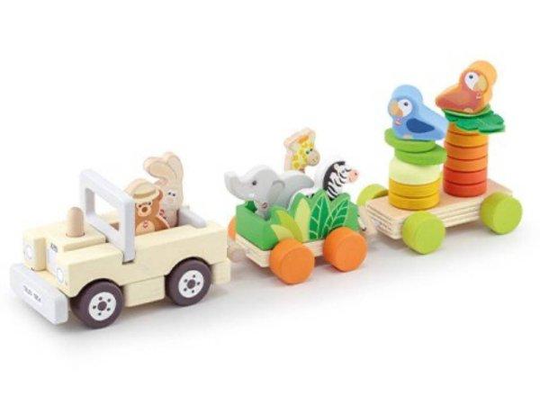 Sevi Infant Toys fa játék - Szafari vonat