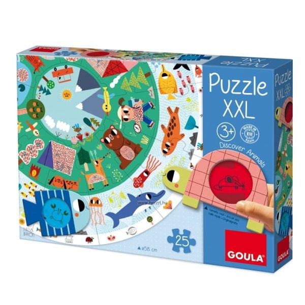 Hape Állati bújócska szárazon és vízen- Vidám felfedező XXL puzzle,
GOULA