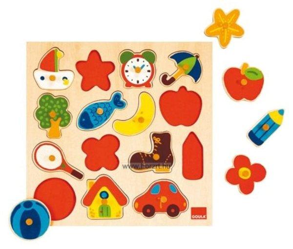 Hape Fogantyús puzzle - Sziluett, GOULA 24 hó+