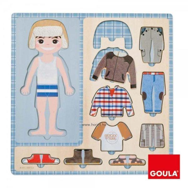 Hape Öltöztetős Puzzle - Fiú, GOULA