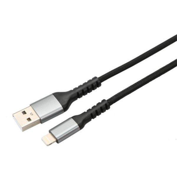 Avax CB401G STEELY USB-A - Lightning 20W 1,5m Cable Black/Grey