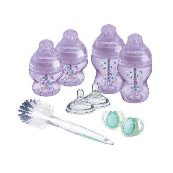 Tommee Tippee Advanced anti-colic újszülött cumisüveg szett-Lila