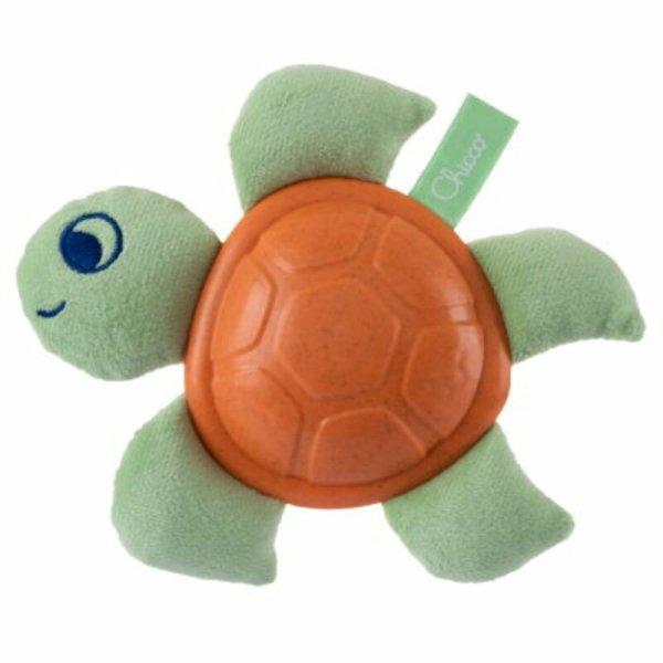 Chicco baby turtle eco+ rágókás textiljáték-Bébiteknős