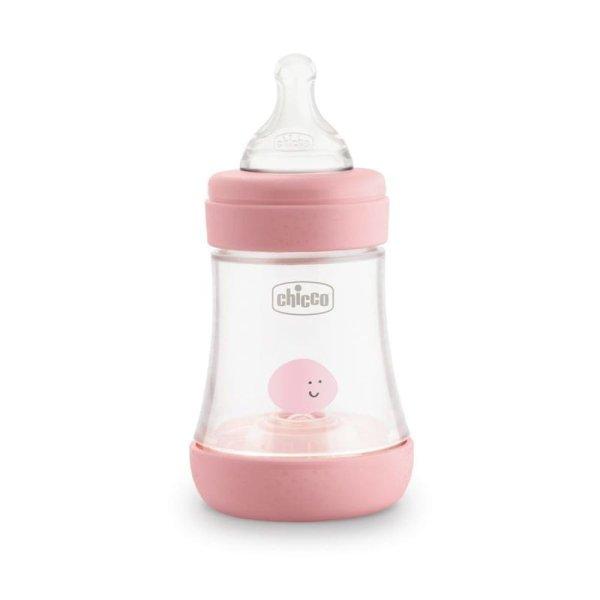 Chicco Perfect5 biofunkcionális cumisüveg 150 ml -Rózsaszín