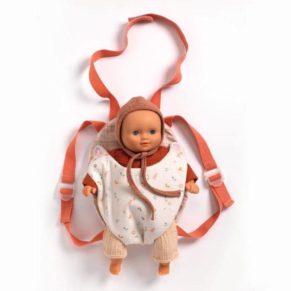 Djeco Játék Babahordozó - Kékes-szürkés - Baby Carrier Blue Gray