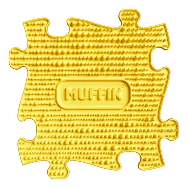 Muffik szenzoros ortopédiai szőnyeg puzzle sárga - kemény