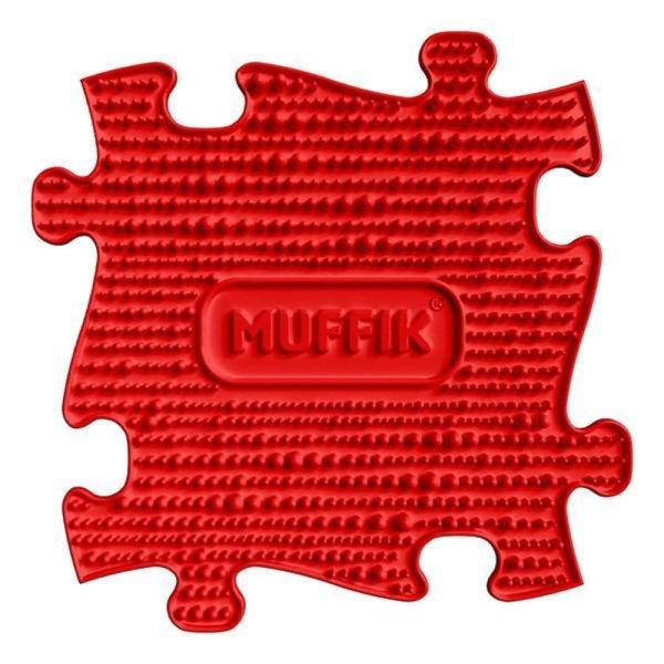 Muffik szenzoros ortopédiai szőnyeg puzzle piros - puha