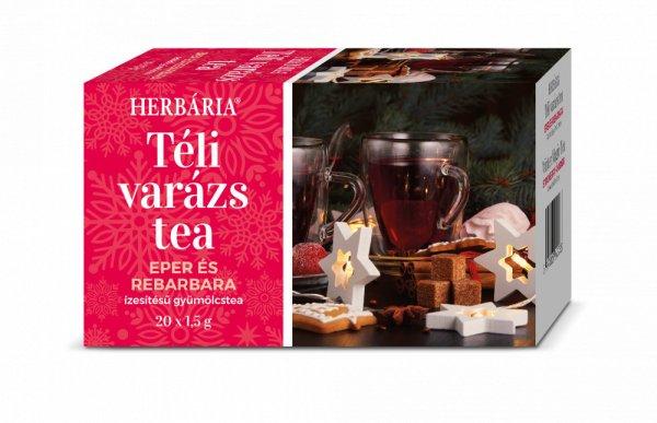 HERBÁRIA TÉLI VARÁZS TEA - EPER ÉS REBARBARA ÍZESÍTÉSŰ 20 db