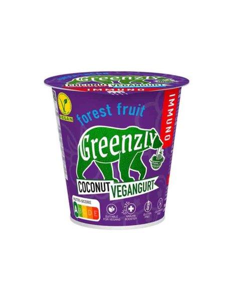 Greenzly kókuszos vegángurt erdei gyümölcsös 130 g