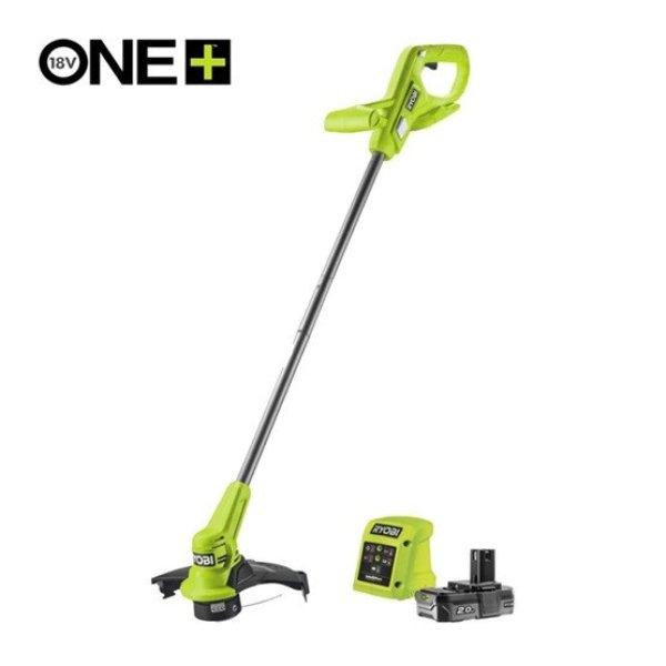 Ryobi 18V One Plus™ szegélynyíró, 23cm vágási szélességgel, 1x 2,0Ah
akkumulátor, töltő - RY18LT23A-120