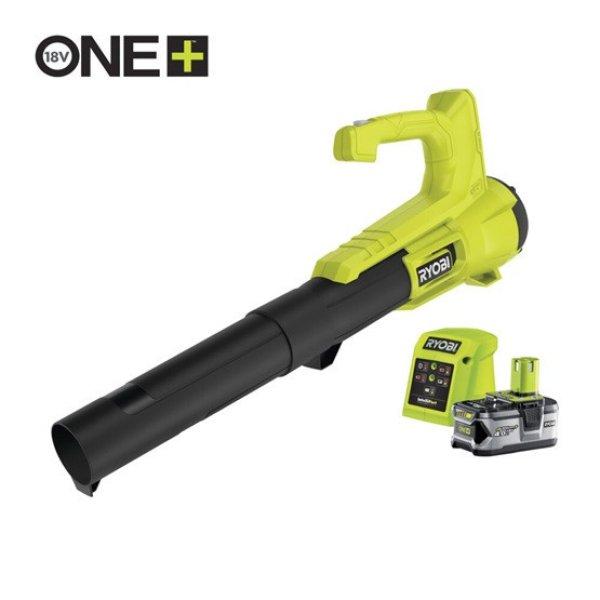 Ryobi 18V One Plus™ nagyteljesitményű lombfúvó, 1x 4,0Ah akkumulátor,
töltő - RY18BLA-140