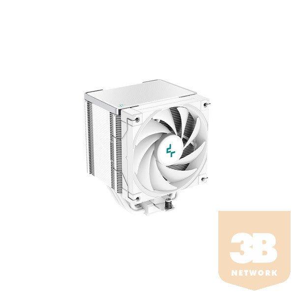 DeepCool CPU Cooler - AK500 WH (31,5 dB; max, 88,75 m3/h; 4pin csatlakozó, 5 db
heatpipe, 12cm, PWM)