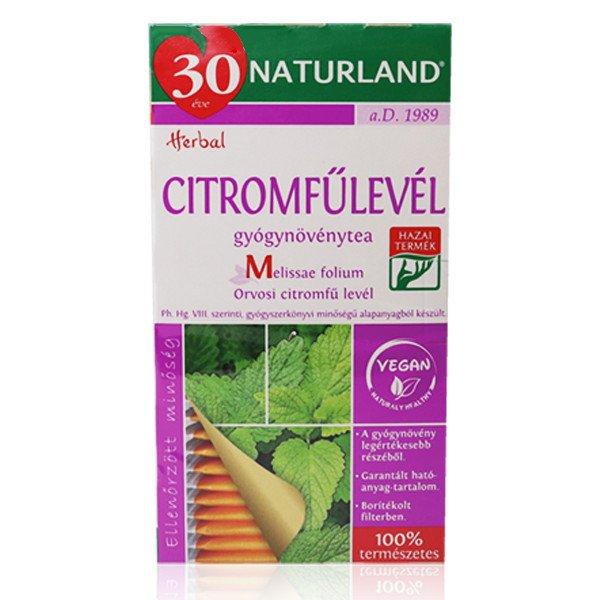 Naturland citromfűlevél tea 25x1g 25 g