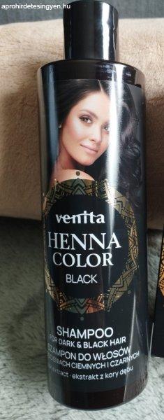 Henna Color hajsampon fekete árnyalatú hajra 250 ml