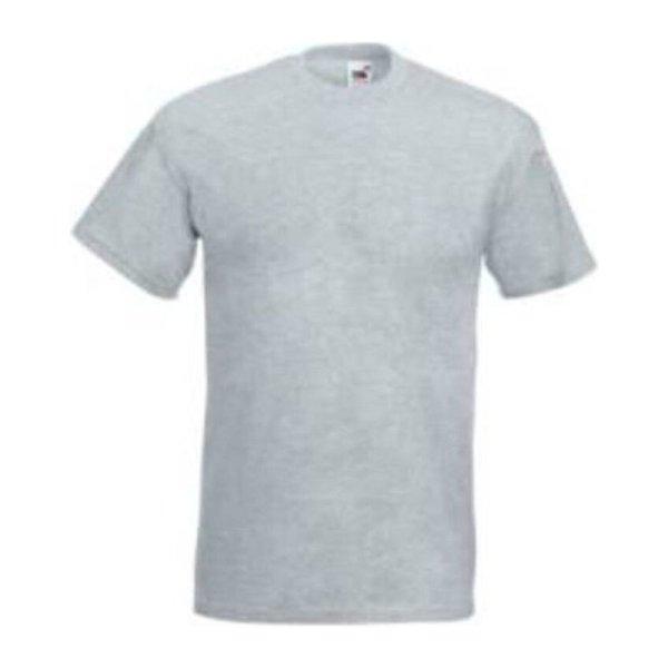 Fruit of the Loom F03 rövid ujjú környakas póló, SUPER PREMIUM T, Heather
Grey - 4XL