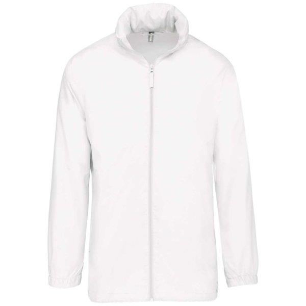 Uniszex rejtett kapucnis széldzseki, Kariban KA616, White-M