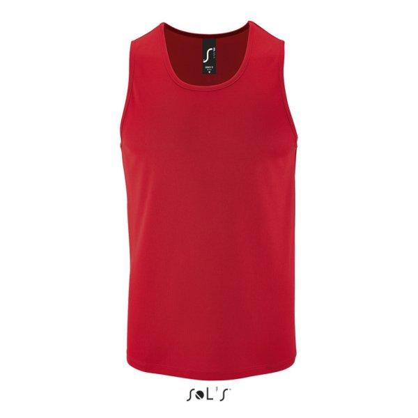 Férfi ujjatlan sport trikó, SOL'S SO02073, Red-2XL