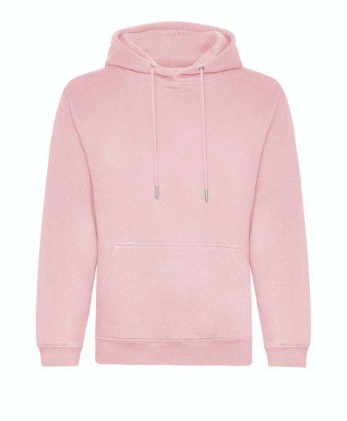 Just Hoods Uniszex organikus kapucnis pulóver AWJH201, Baby Pink-S