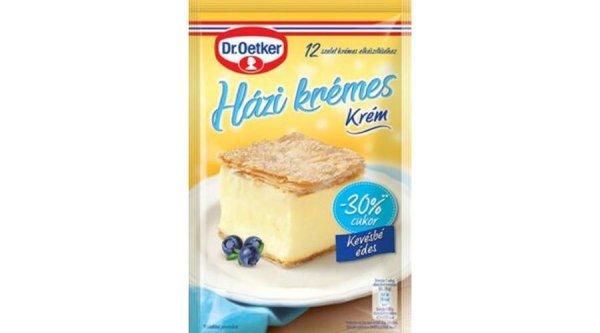 Dr Oetker házi krémes krémpor 30%-kal csökkentett cukrtartalommal 230g