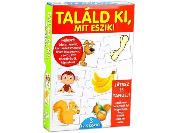 Találd ki, mit eszik! Párosító fejlsztő játék Dohány Toys