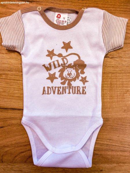 LP Rövid ujjú pamut filmnyomott body (86) - Bézs - wild adventure