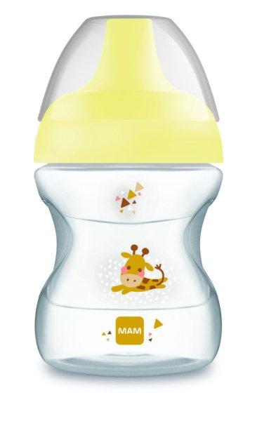 MAM Learn to Drink ivópohár 190 ml (2023) 6h+ - Sárga - Zsiráf