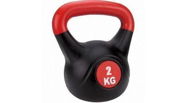 Füles súlyzó - Kettlebell, műanyag, 2 kg SPARTAN