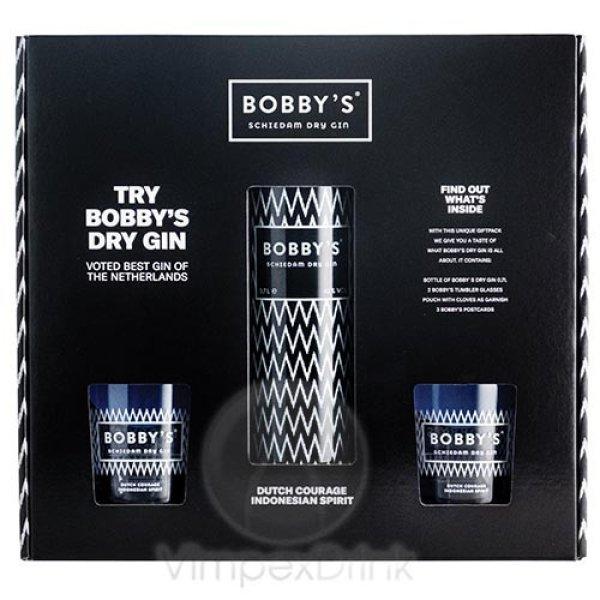 W Bobby's gin 0,7l 42% + 2 pohár DRS