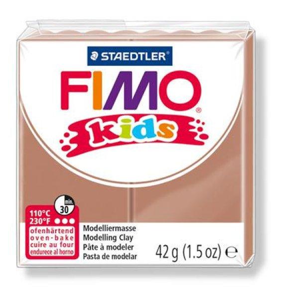 Gyurma, 42 g, égethető, FIMO "Kids", világosbarna