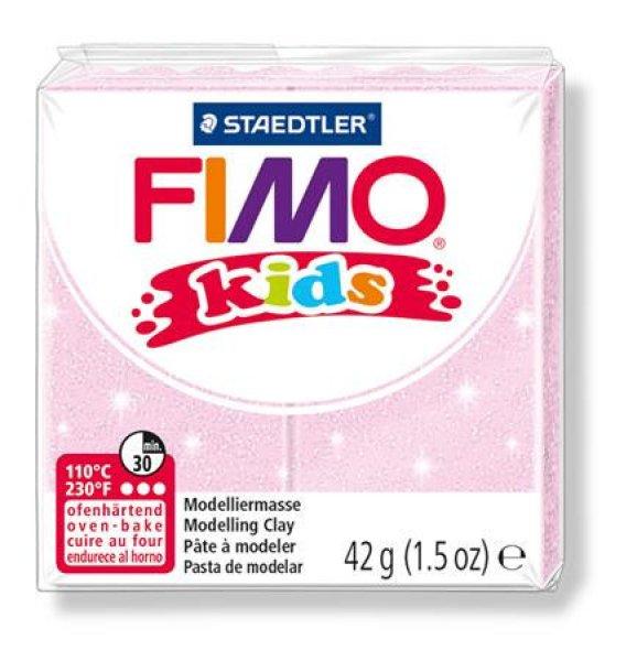 Gyurma, 42 g, égethető, FIMO "Kids", gyöngyház világos
rózsaszín