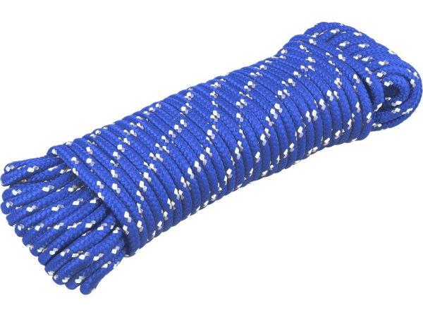 EXTOL PREMIUM kötél, fonott, kék, 4mm×20m, PP