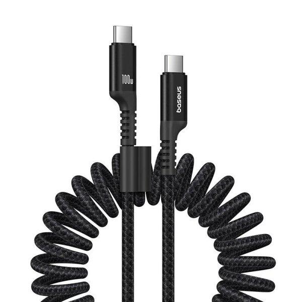 Fast Charging Cable USB-C to USB-C Baseus Fish-Eye 100W, 1m (black)