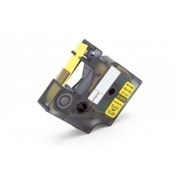 Dymo D1 18056 utángyártott 12mm * 1.5m zsugorcsöves feliratozószalag sárga
alapon fekete