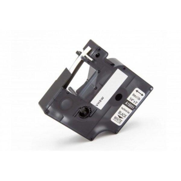Dymo D1 utángyártott 18051 Rhino kompatibilis zsugorcsöves feliratozószalag
6mm*1.5m fekete-fehér