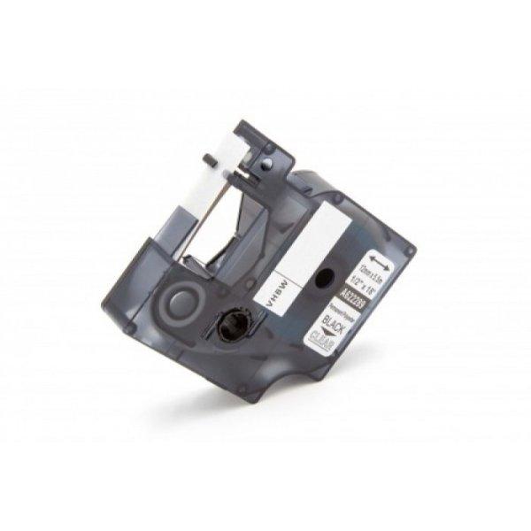 Dymo ID1 622289 12mm * 7m átlátszó alapon fekete poliészter utángyártott
feliratozószalag kazetta