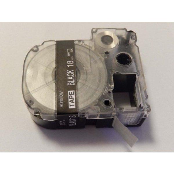 Epson LK-5BWV LC-5BWV kompatibilis utángyártott 18mm * 8m fekete alapon fehér
nyomtatás feliratozószalag kazetta