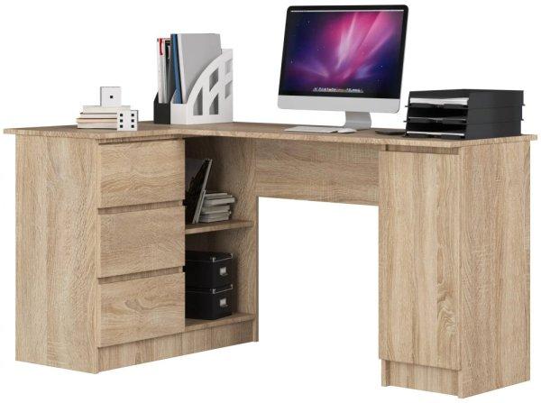 Sarok íróasztal - Akord Furniture - 155 cm - sonoma tölgy (bal)