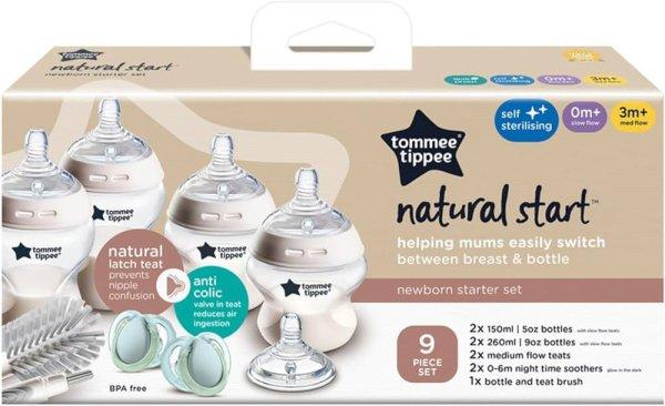 Tommee Tippee Natural Start újszülött cumisüveg szett - pasztell