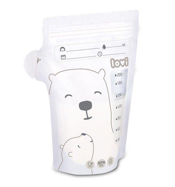 Lovi BuddyBear Tejtároló zacskók 200 ml (25 db)