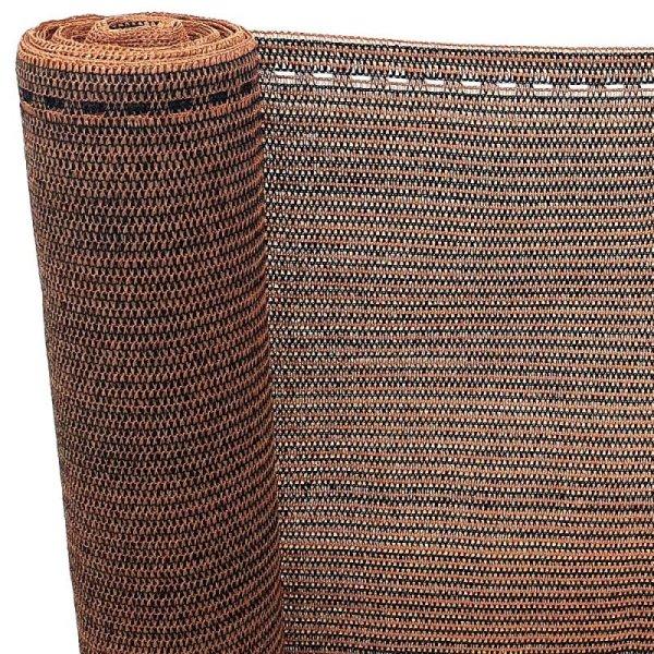 Bamboo bronz árnyékoló háló kerítésre 1*10 m (180g/m2)