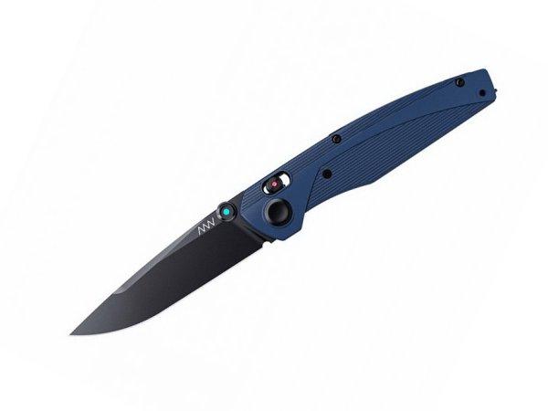 ANV A100 BB Elmax DLC Black, GRN Blue kés