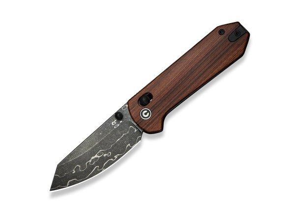 Civivi Yonder C23073B-DS1 Guibourtia Wood Damascus