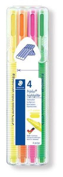 Szövegkiemelő készlet, 1-4 mm, STAEDTLER "Triplus 362", 4
különböző szín