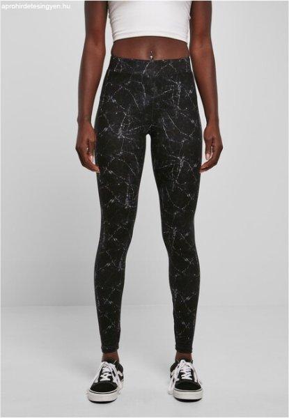 Urban Classics Ladies Soft AOP Leggings blackmarble