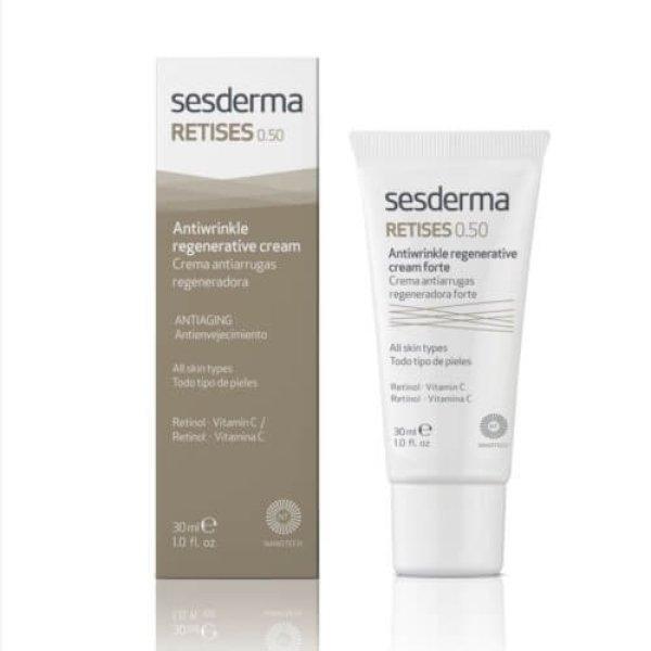 Sesderma Intenzív Retises krém Retises és C-vitamin Retises
(Antiwrinkle Regenerative Cream Forte) 30 ml