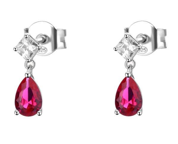 Brosway Ezüst lógó fülbevaló cirkónium
kövekkel Passion Ruby Fancy FPR119