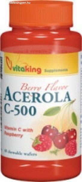 Vitaking acerola c-vitamin rágótabletta 500mg 40 db